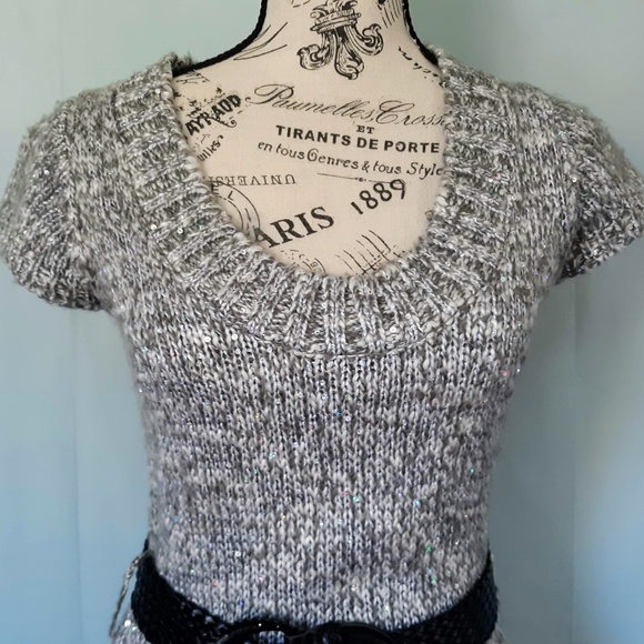 DOTS SEQUIN KNIT SWEATER DRESS - Picture 3 of 8